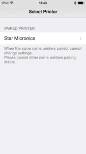 Star Bluetooth Utility screenshot #1 for iPhone