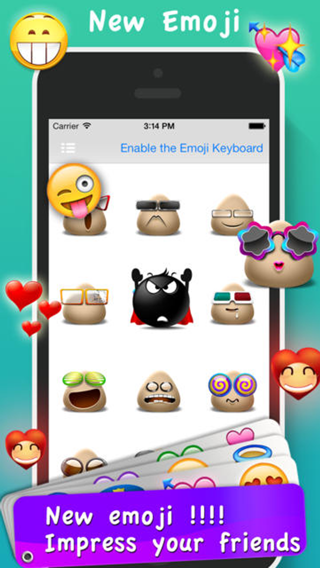 Emoji Emoticons & Animated 3D Smileys PRO - SMS,MMS Faces Stickers for WhatsAppのおすすめ画像4