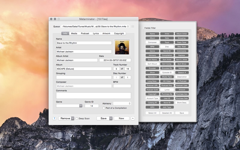 Metarminator - iTunes 中继资料编辑器与购买人资讯修改