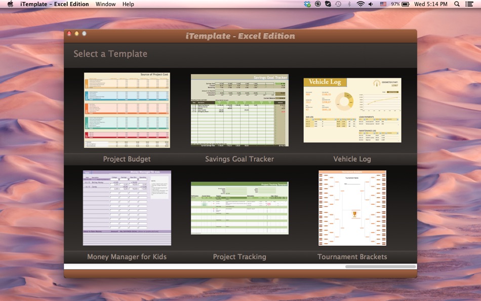 iTemplate - Excel Edition for Mac OS X - 1.01 - (macOS)