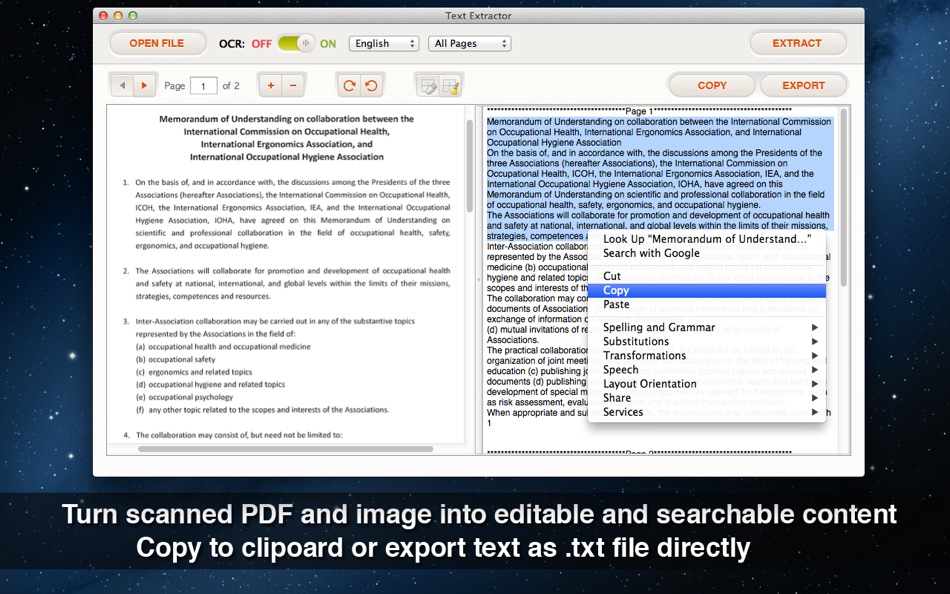 Text Extractor - Extract text from PDF & Image with OCR - 1.5.0 - (macOS)