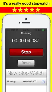 stop watch pro free social stopwatch with facebook sharing best timing stopwatch for gym, yoga, running iphone screenshot 1