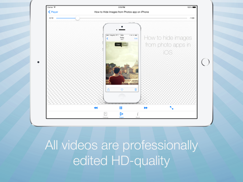Video Guide for iPhone and iOS 8 iPad screenshot 4 - Education app
