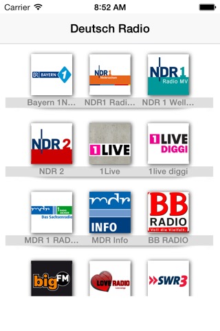 Meine deutschen Radio: Alle Radiosender aus Deutschland in der gleichen App! Live-Radio;)のおすすめ画像1