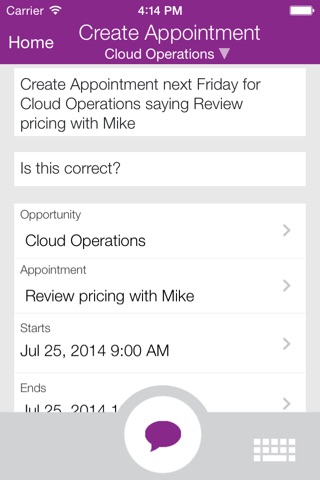 Oracle Voice screenshot 2