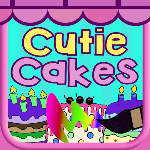 Cutie Cake Color Corner - Free Coloring Book Icon