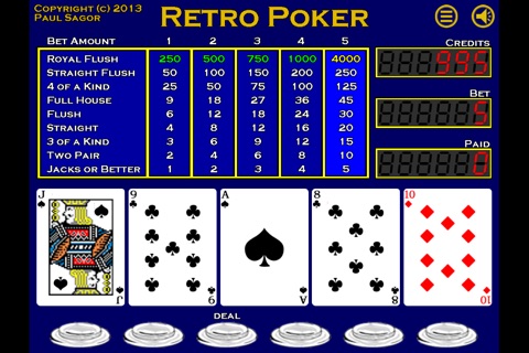 Retro Poker screenshot 2