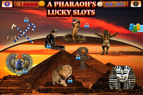 Ancient Egypt Pharaoh's Big Lucky Slots Machine Game screenshot 2