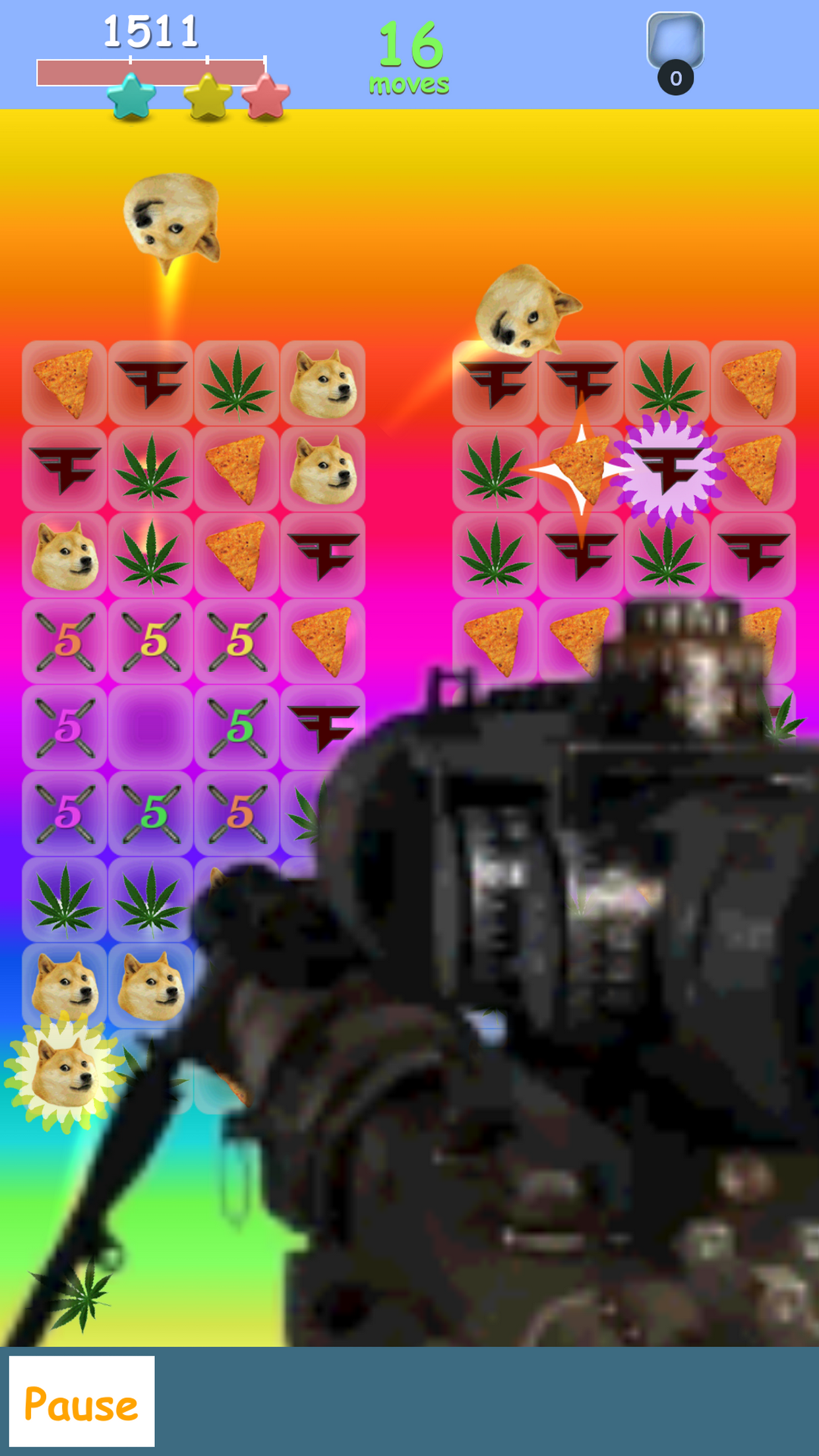 Meme Crush - MLG Kush edition