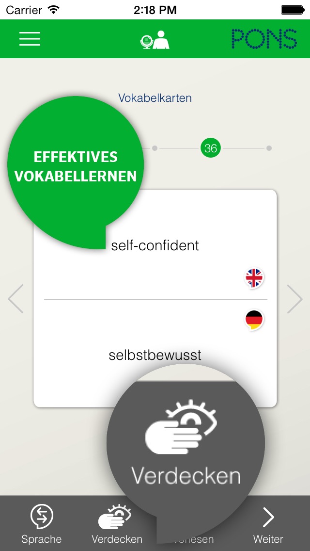 Englisch lernen PONS Sprachkurs für Anfänger Screenshot