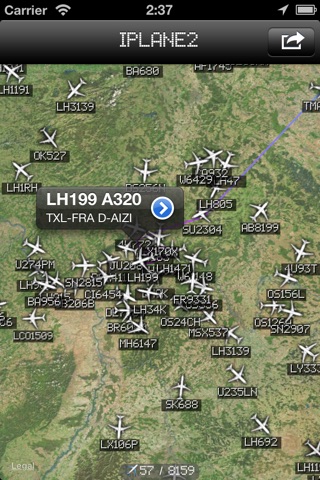 iPlane 2 - Flight Info + Status + Radar Tracker screenshot 3