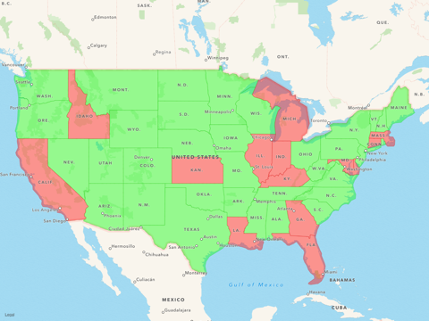 States Plates Challenge iPad screenshot 3 - Travel app