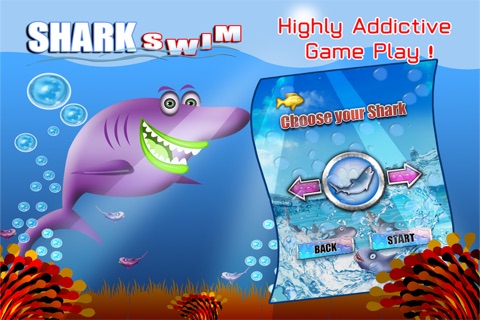 Angry Water Shark Attack FREE: killer fish dash for food screenshot 2