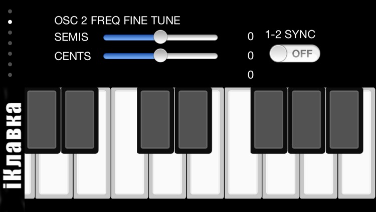 !iM: iKlavka, classic monophonic (two voice) sound synthesizer with full screen piano keyboard. Free version.