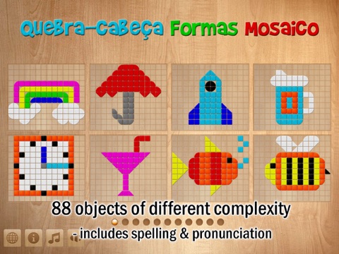 Shapes mosaic puzzle basic 4 kids HD - first educational craft game for preschool children screenshot 3