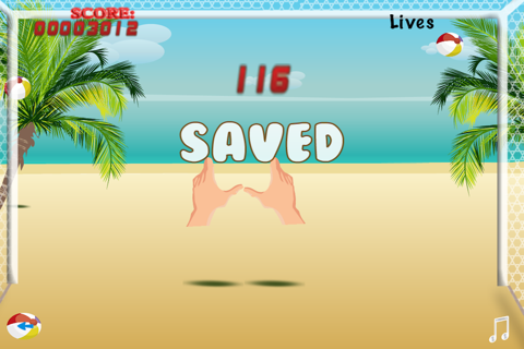 A Beach Ball Goalie Save Game - Sand Castle Summer Fun screenshot 2