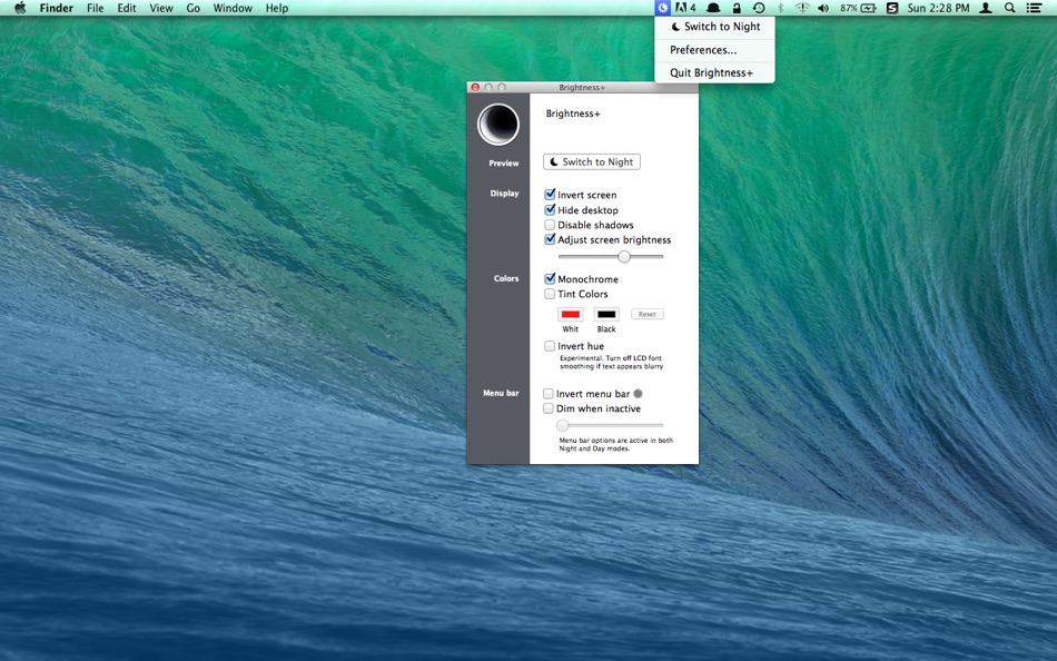 Brightness+ for Mac OS X - 1.0 - (macOS)