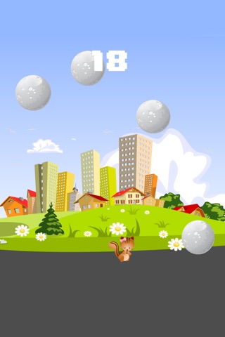 Squirrel Dodger: fast, fun, rock avoiding game screenshot 3