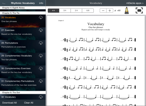 Screenshot #5 pour Rhythmic Vocabulary For All Instruments : Fundamental Studies