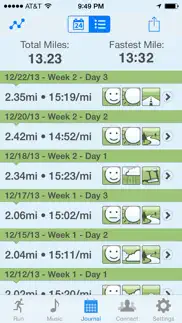 ease into 5k - free, run walk interval training program, gps tracker iphone screenshot 4