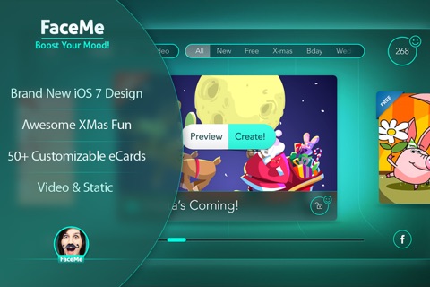FaceMe  - customize & send funny eCards screenshot 3