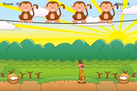 Tropical Coconut Catch - Fun Wild Monkey Attack screenshot 2