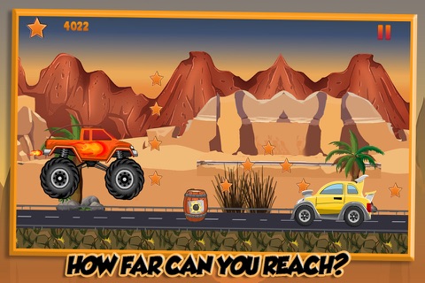 Auto Run : Insane Monster Truck Highway Road Trip FREE! screenshot 4