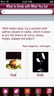 what to drink with what you eat iphone screenshot 2