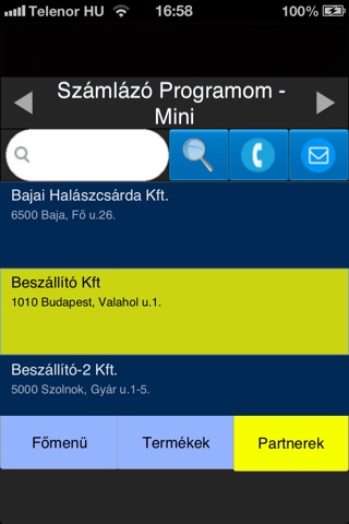 Számlázó Programom - Mini screenshot 2