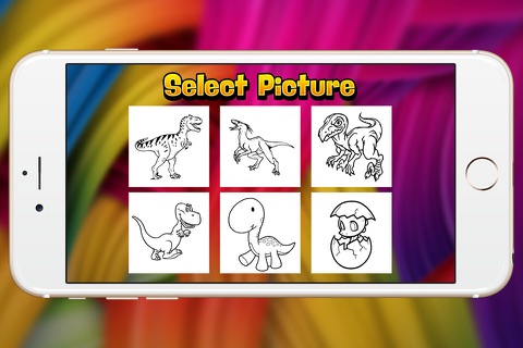 ancient dinosaur world coloring book for kid screenshot 2