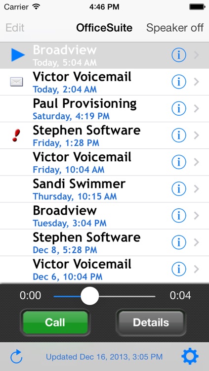 OfficeSuite Voicemail