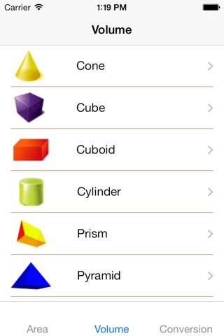 Area Volume and Conversion screenshot 4