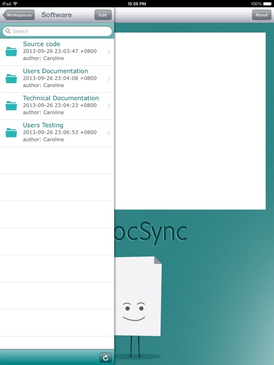 eDocSync Tablet iOS edition