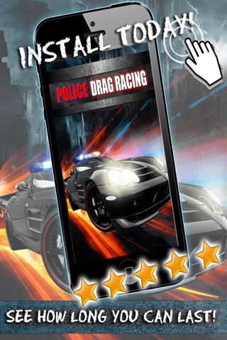 Police Drag Racing Driving Simulator Game - Race The Real Turbo Chase For Kids And Boys FREE screenshot 3