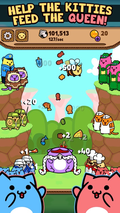 Kitty Cat Clicker - Feed the Virtual Pet Kitten with Fish, Pizza, Candy and Cookie Chips