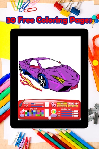 Super Car Coloring Pages For Kids screenshot 3