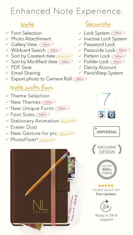 Note Lock FREE ~ Lock your Tales Keep All Private Notes and Secret Personal Diary Safe and Secure with Password Protection and Security System screenshot-4