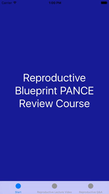 Reproductive Blueprint PANCE PANRE Review Course