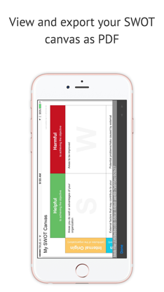 SWOT Canvas screenshot 2