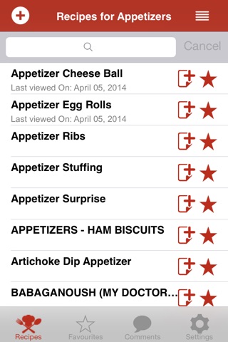 Recipes for Appetizers screenshot 2