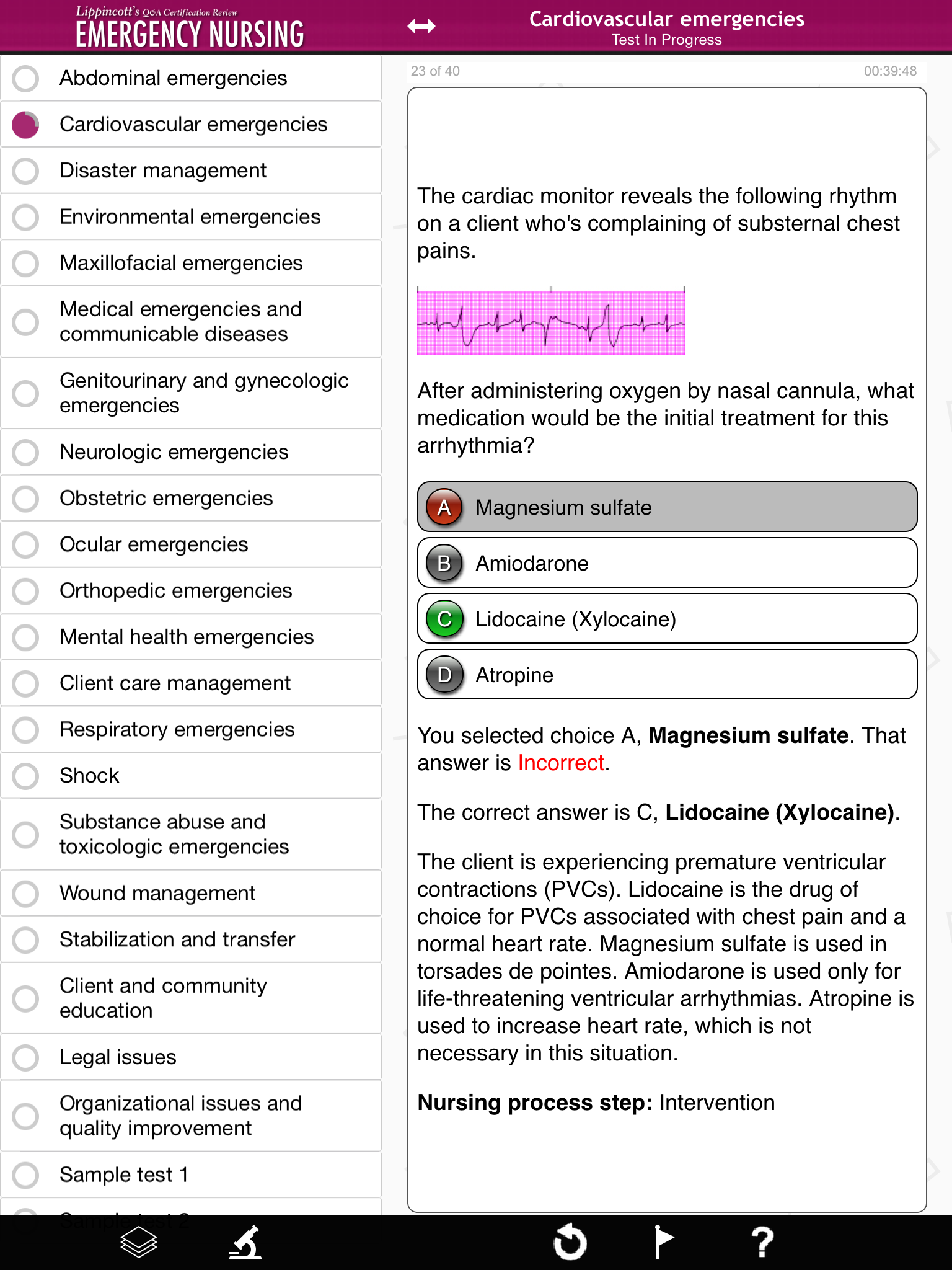Emergency Nursing - Lippincott Q&A Certification Review