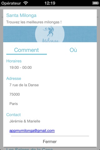 Milonga : Your tango events screenshot 4