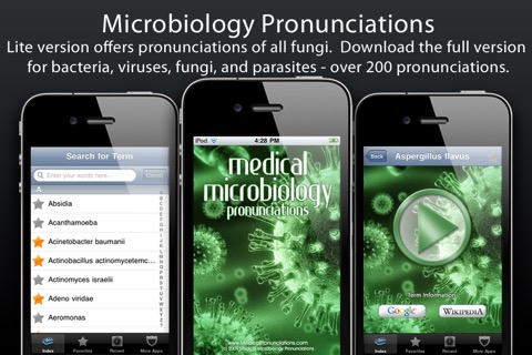 Microbiology Pronunciations Liteのおすすめ画像1