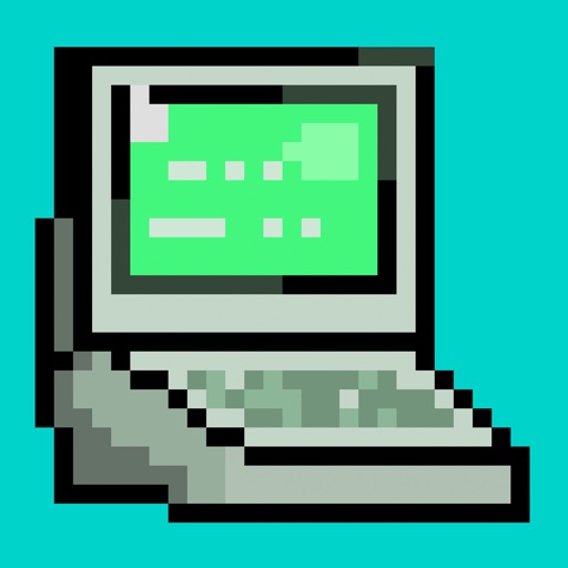 Early Computers – 8 bit Vintage Text Editor & Old Keyboard for Retro ASCII Art Graphics icon