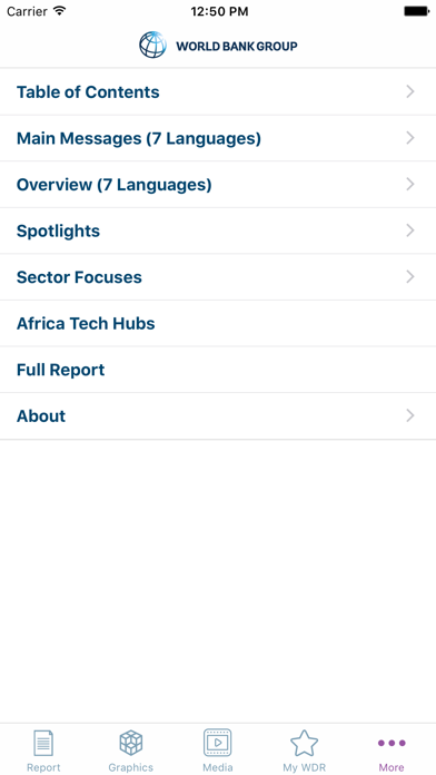 World Development Report 2016 iPhone screenshot 5 - Reference app