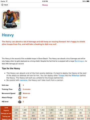 Screenshot #5 pour Wiki for Boom Beach