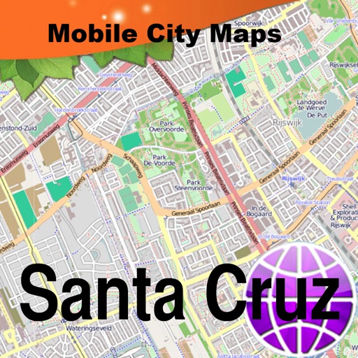 Santa Cruz Street Map