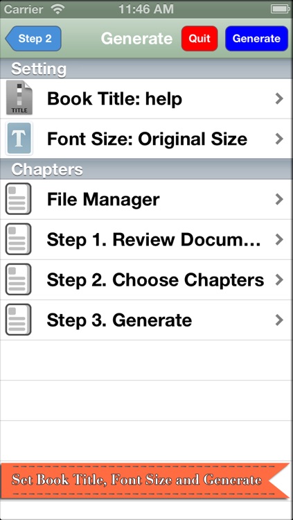 Doc2Book - Convert .docx & .doc (Microsoft office word document) to iBook epub book screenshot-4