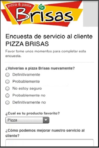 Pizza Brisas screenshot 4