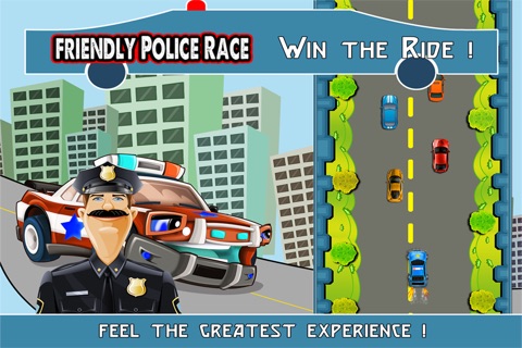 A Friendly Police Race Game FREE: Local Cop Car Cool racing Fun Adventure for kids screenshot 3